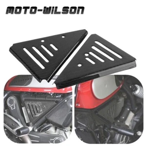 For Ducati Scrambler 800 Carbon Fiber Side Frame Cover Panel Protector Airbox - Picture 1 of 8