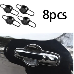 For Ford Explorer 2011-2019 Exterior Side Door Bowl Cover Trims Black Stainless - Picture 1 of 4