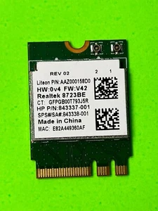 843337-001 HP OEM 843338-001 Realtek RTL8723BE 802.11bgn BT NGFF mini HH - Picture 1 of 2