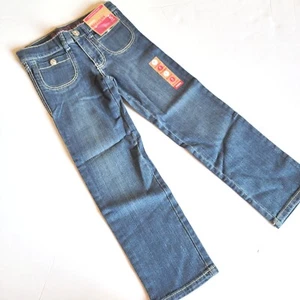 Gymboree Girls 5 slim Straight Cut Jeans NWT Vintage Med Wash Adj Waist - Picture 1 of 2