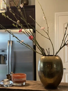 Vintage Brass Urn Vase - Picture 1 of 7