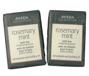 2 X Aveda Rosemary Mint Bath Bar Soap 7oz/200g each New - Picture 1 of 2