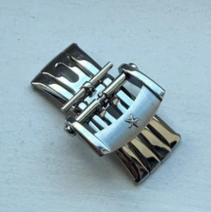 Genuine Original Zenith Deployment Deployant Steel Clasp Buckle for 18mm Strap - Picture 1 of 8