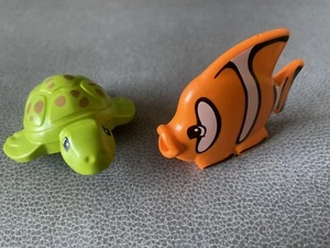 LEGO DUPLO TARTARUGA MARINA VERDE TARTARUGA Pesce Oceano Animali Animali - Foto 1 di 4