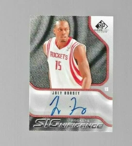 2009-10 SP Game Used Basketball Card #15 AUTOGRAPH JOEY DORSEY - Picture 1 of 1