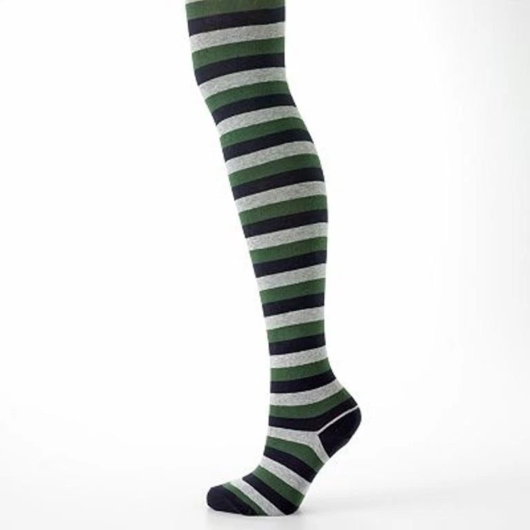 Nuevo con etiquetas Medias a Rayas Hot Sox Natural Teal Olive para Mujer, U-PICK S/M y M/L Foto 1 de 1