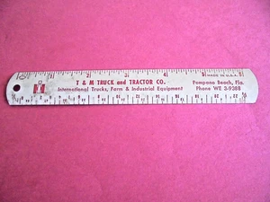 T & M Trucks & Traktoren Pompano Beach International Harvester Werbung Lineal - Bild 1 von 5
