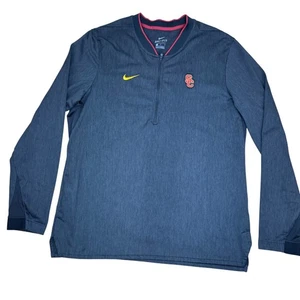 Nike Dri-Fit anthrazitgrau USC Trojaner 1/4 Reißverschluss Pullover Herren Größe Large - Bild 1 von 7