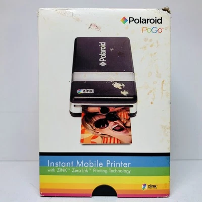 Polaroid PoGo Instant Mobile Printer w/ 10 Sheets 2x3 Photo Paper PACKAGE WEAR  - Image 1 of 4