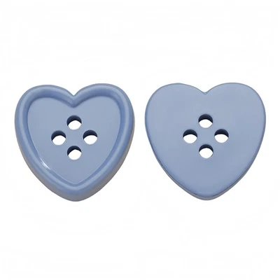 10Pcs Heart Shape 4-Hole Plastic Buttons, Assorted Sizes  Colors for Clothing... - Image 1 of 4