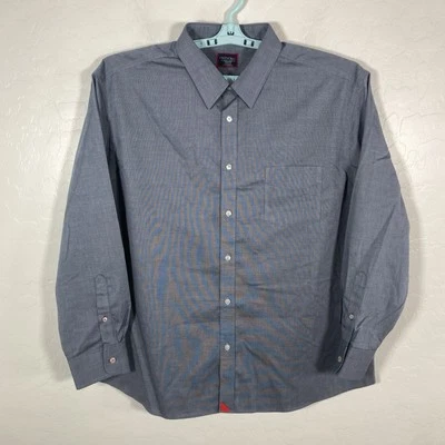 Untuckit Shirt Mens 3XL Blue Button Up Long Sleeve Wrinkle Free Pio Cesare - Image 1 of 4