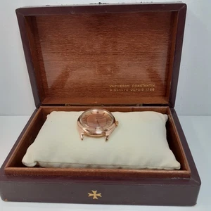 W/Box Vacheron Constantin Calatrava 36 mm 18K Rose Gold Head Only Watch 4870 - Picture 1 of 12