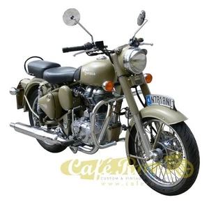 Paramotore Spaan cromato Ø 30mm per Royal Enfield Bullet-Classic-Thunderbird 500 - Picture 1 of 2