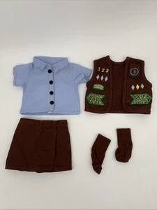 Doll Clothes 18" Doll Emily Rose Brownie Uniform Girl Scouts of America - Picture 1 of 5