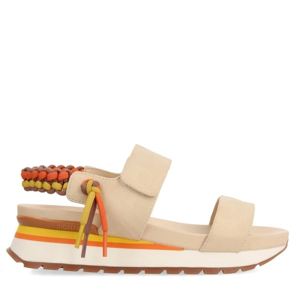 COMODA Y ELEGANTE SANDALIA MUJER GIOSEPPO 71082-AUSTELL TEJIDO BEIG - Imagen 1 de 4