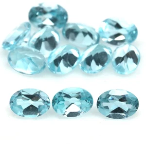12.64 CT. VVS 12Pcs Sky Blue Topaz Brazil Oval - Picture 1 of 4