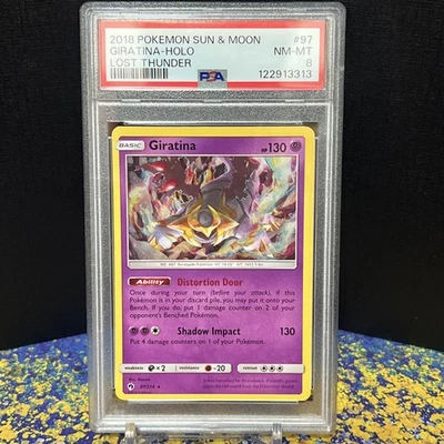 2018 Pokemon Sun & Moon: Lost Thunder - Giratina 97/214 Holo - PSA 8 - Image 1 of 3