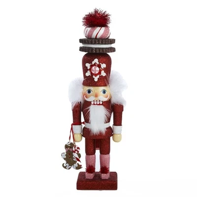 Kurt Adler 12-Inch Hollywood Red Gingerbread Nutcracker with Cookie Hat - Image 1 of 4