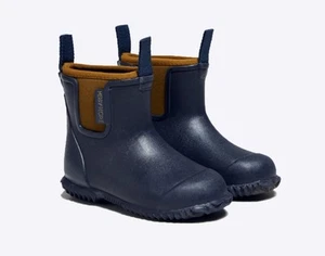 Kids Merry People Bobbi Oxford Blue & Tan Ankle Rain Boot Size 7 - Picture 1 of 8