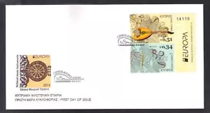 ZYPERN 2014 TRADITIONELLE MUSIKINSTRUMENTE EUROPA BOOKLET PAAR INOFFIZIELLE FDC - Bild 1 von 1