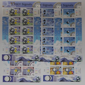Jersey 2008 300th Anniv Signal Station weather sheets of 10 set SG 1350-1354 MNH - Picture 1 of 1