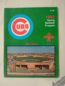 Chicago Cubs 198 Spring Training Program -Cubs vs California Angels- UNSCORED - Picture 1 of 3
