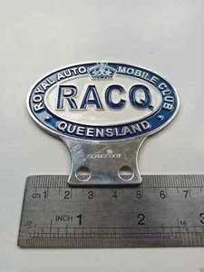 Vintage RACQ Australia Royal Automobile Club Queensland Car Badge Placca LG112 - Picture 1 of 5