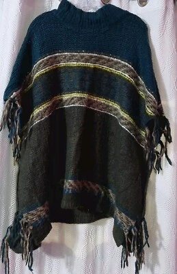 Suéter Free People Azul Aguamarina y Verde Sin Mangas Mujer Talla XS Lana Foto 1 de 4