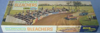  AURORA MODEL MOTORING HO SCALE SLOT CAR RACING CURVED BLEACHERS PLASTIC ASSEMBL - Image 1 of 2