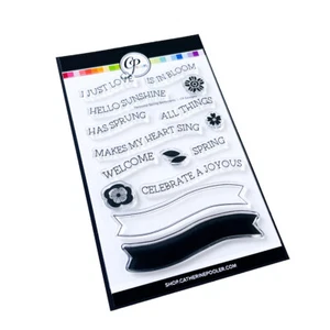 Catherine Pooler Welcome Spring Sentiments Stamp Set  : Joys of Spring Collectio - Bild 1 von 4