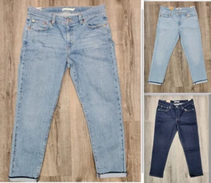 NWT Ladies Genuine Levi's Boyfriend Jeans, Levis Mid Rise, Loose Relaxed Fit - Picture 1 of 23