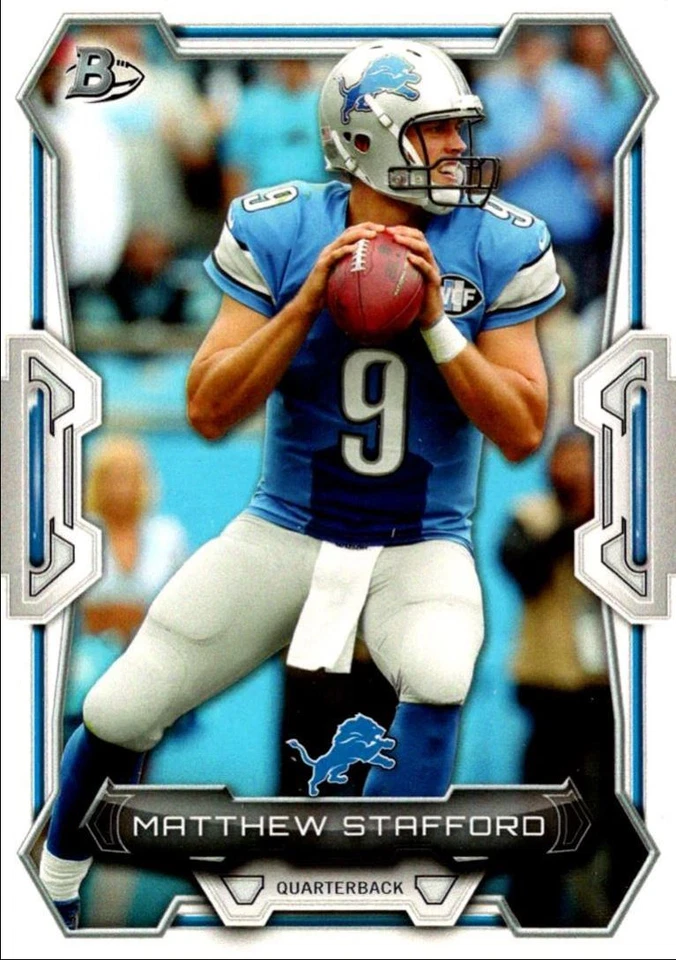 2015 Bowman Matthew Stafford Detroit Lions #40 - Image 1 of 2