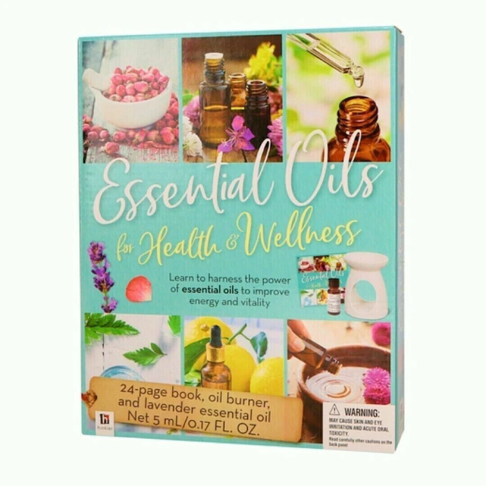 Hinkler Essential Lavender Oil for Health and Wellness Kit Ceramic Oil Warmer