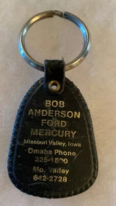 Iowa BOB ANDERSON FORD MERCURY Advertising Keychain Missouri Valley IA Auto Gas - Picture 1 of 2