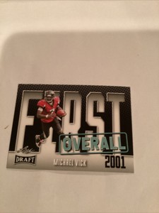#9 MICHAEL VICK 2023 Leaf Draft Football FIRST OVERALL FALCONS/EAGLES