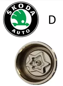 Skoda Locking Wheel Nut Key Letter D Code 764 with 17mm Hex - Picture 1 of 1