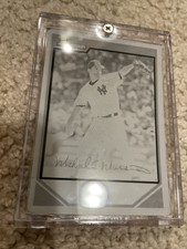 2007 Mike Mussina Bowman  1/1 Black Printing plate Rare