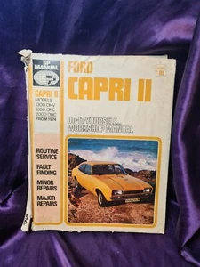Ford Capri II Owners Workshop Manual Original Comprehensive Parts - Picture 1 of 3