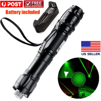 SUPER LAZERZ 6000Miles Green Laser Pointer Star Visible Beam Light 2mw Rechargeable Lazer Pen