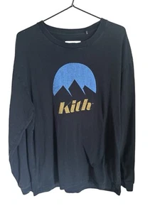 KITH Men’s Something Else Long Sleeve Black T Shirt LARGE FW18 EUC - Picture 1 of 4