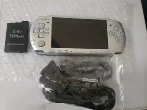 Sony PSP-3000 Mystic Silver Handheld System, W Battery And Charger, Ships QUICK - Picture 1 of 9