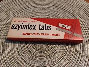 Vintage Ezyindex Snip-tip-flip Tabs NOS Sealed Packs - Picture 1 of 7