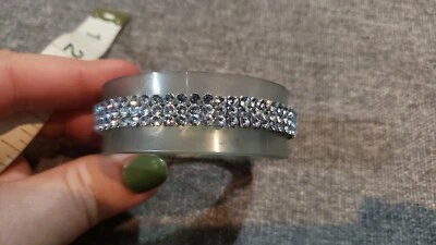 Pulsera de cristal Daniel Swarovski de plástico azul aguamarina de segunda mano  Foto 1 de 4