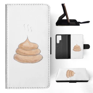 FLIP CASE FOR SAMSUNG GALAXY|CUTE DOG POO SKETCH ART DRAWING - Picture 1 of 120