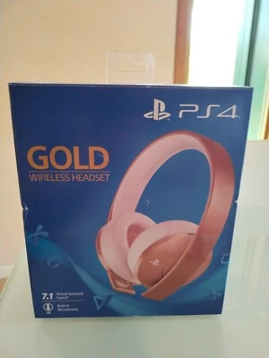 Sony PlayStation 4 Gold Wireless Headset Cuffie Wireless - Rose Gold - Immagine 1 di 3