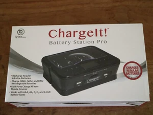Charge It Battery Station Pro For AAA AA C D and 9V ~ ALKALINE, NIMH, NICD, RAM - Picture 1 of 2