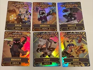 Minecraft Dungeons Arcade Series 3 Hero Foil Card - Choose Card (Wargen Sven etc - Picture 1 of 7