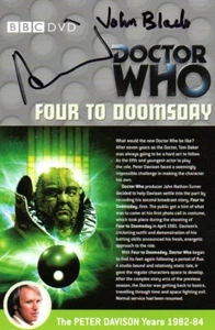 Doctor Who: Four to Doomsday DVD Insert Signed by ANNIE LAMBERT & JOHN BLACK - Foto 1 di 1