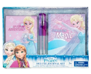 Disney Frozen Deluxe Journal Set mit Glitzer Gelstiften - ideal für die Schule - Bild 1 von 2