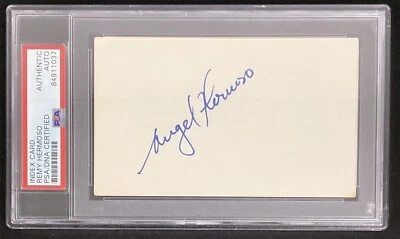 Remo Hermoso Signed Index Card Baseball Atlanta Braves Expos Autograph PSA/DNA - Image 1 of 3